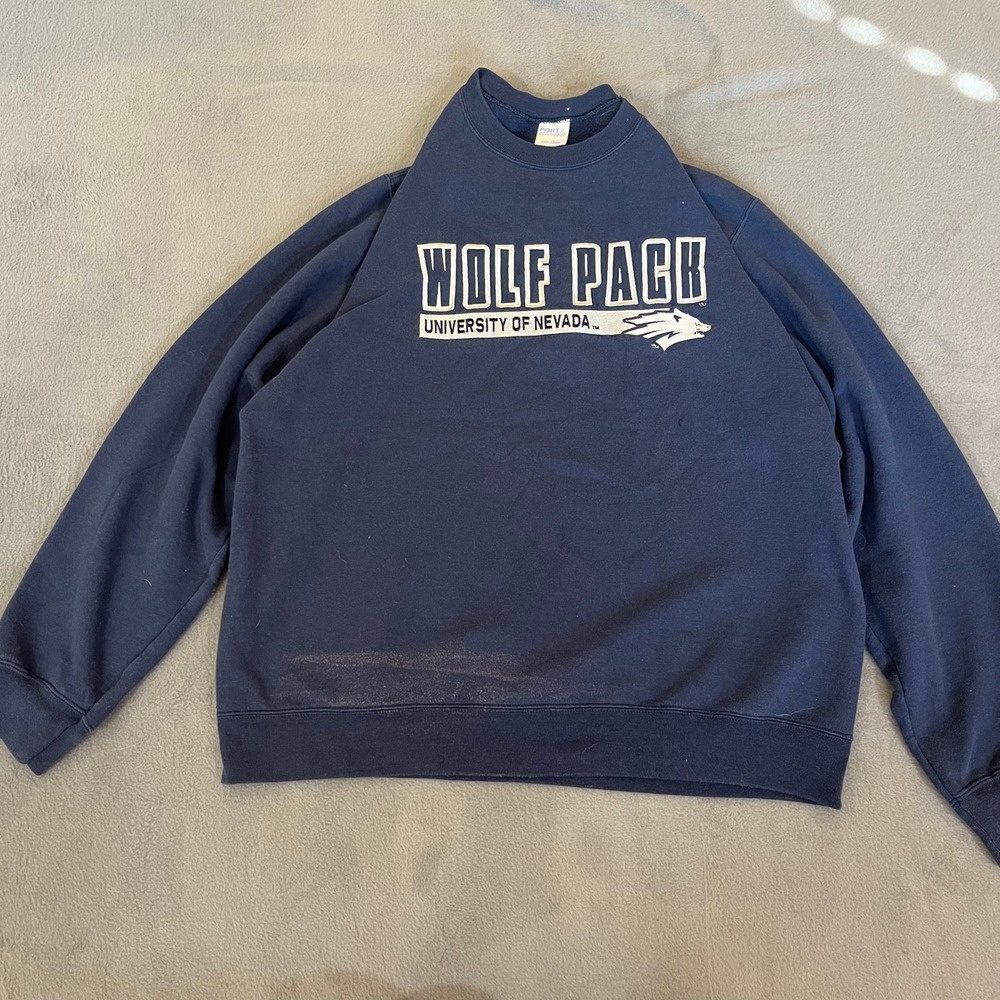 University of‎ Nevada Wolf Pack Sweatshirt, Crew Neck, Casual Pullover